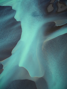 Rivierdelta Texturen van IJsland #9