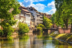 Straßburg, Kanal in Petite France, Elsass