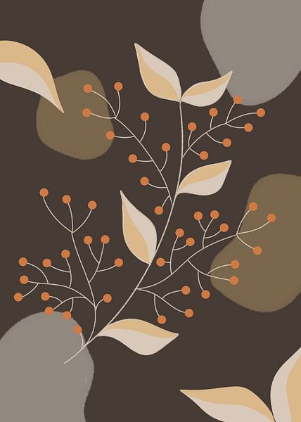 Herbstblätter Line-art von Moonheart Artworks