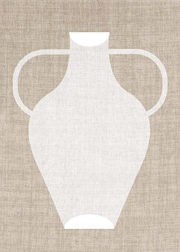 TW Living - Linen collection - vase white three van TW living