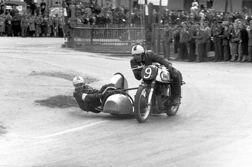 Norton sidecar racer by Timeview Vintage Images