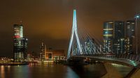Erasmusbrücke mit De Rotterdam von Mark De Rooij Miniaturansicht