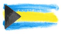 Symbolische Nationalflagge der Bahamas von Achim Prill Miniaturansicht