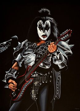 Gene Simmons van Kiss schilderij