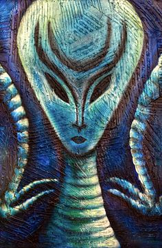 &quot;Alien Junior&quot; door Petra Rivers / PERI van Petra Rivers