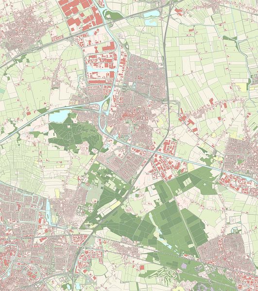 Map of Oosterhout by Rebel Ontwerp