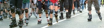 Rolschaatser (breedbeeld foto) van Norbert Sülzner