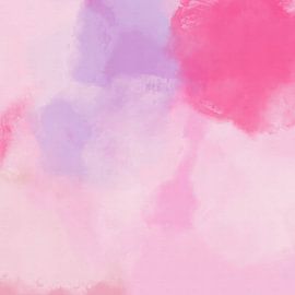Roze-lila abstract schilderij van Dina Dankers
