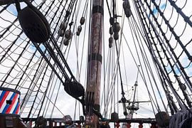 Mât et gréement du Batavia à Lelystad. sur Brian Morgan