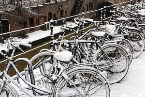 Winter Fietsen in Utrecht van Daan Kloeg