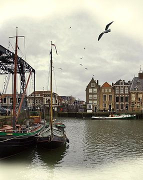 Maassluis Port View by Fons Bitter