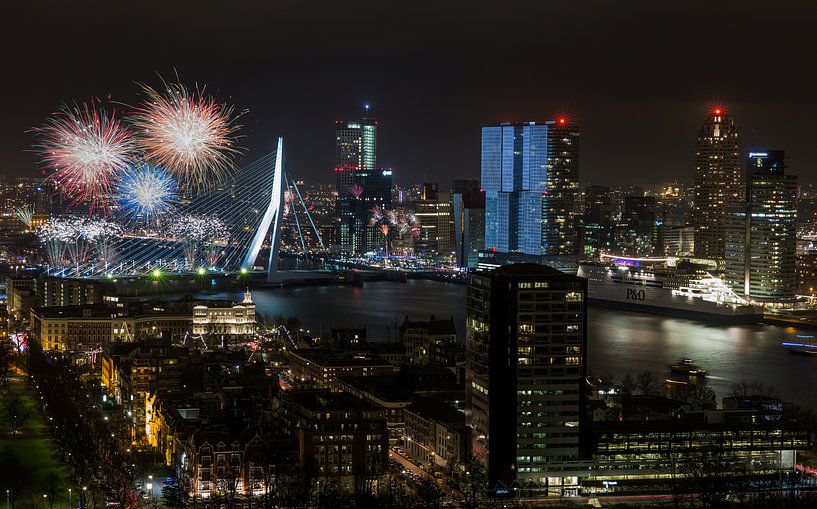 Nationaal Vuurwerk 2015 in Rotterdam van MS Fotografie | Marc van der Stelt