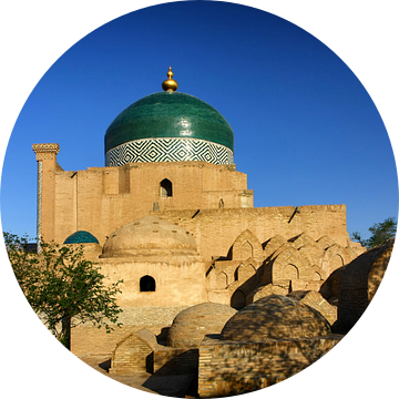 Islam Khodja Moskee Khiva Oezbekistan van Yvonne Smits
