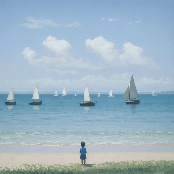 Kleine Zeilbootjes van Matteo Bellini