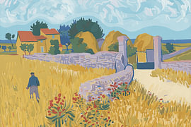 Bauernhof in der Provence von Vincent van Gogh von STUDIO ARTSY