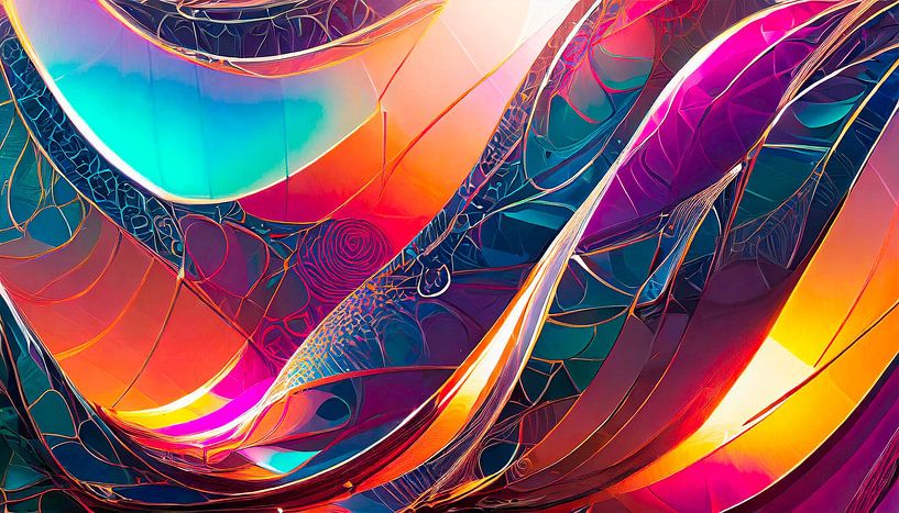 Farben mit Design und Wellen von Mustafa Kurnaz
