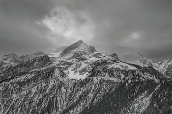 L'Alpspitze dans la lumière hivernale