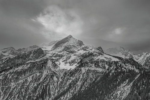 L'Alpspitze dans la lumière hivernale