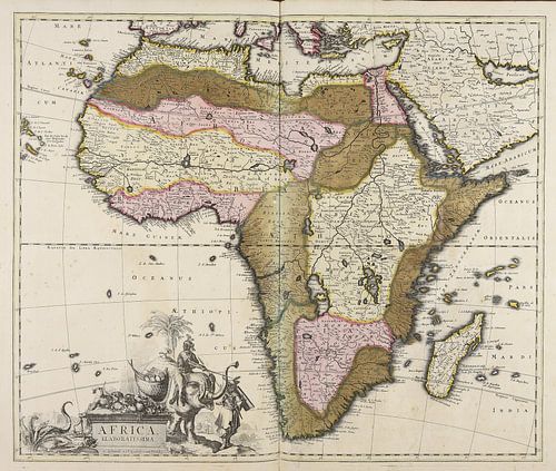PETER SCHENK, Africa elaboratissima, ca 1700