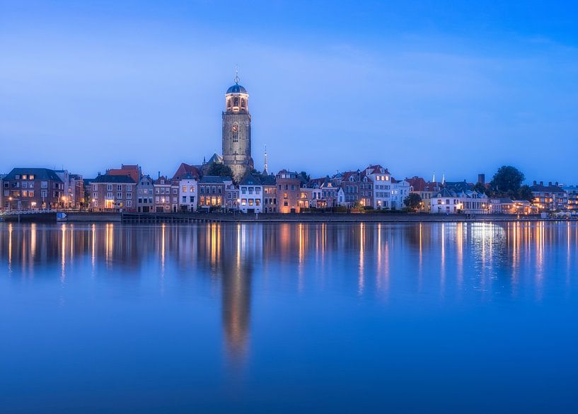 Deventer during the blue hour by Arnout Rebel
