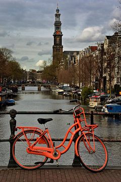 Zicht op de Westertoren van John Leeninga