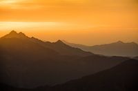 Sunset in the mountains