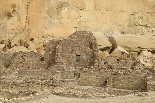 Pueblo Bonito (Pueblo cultuur) Structuur in Chaco Canyon, VS staat New Mexico USA