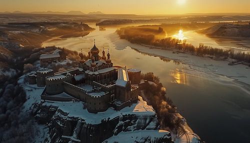 Kerk in een zachte gloed