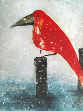 De Rode Vogel - Winterstart van Christine Nöhmeier
