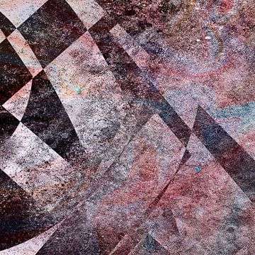 Benedix: Yeastwind [digitale abstracte kunst, wit, zwart, roze] van Nelson Guerreiro