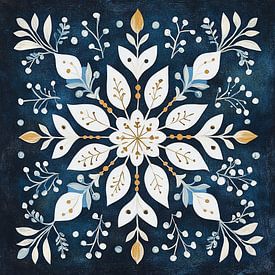 Blaue Weihnachten von Wunderbare Kunst