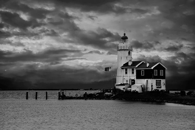 Lighthouse &quot;Het Paard van Marken&quot; in the Netherlands by Gert Hilbink