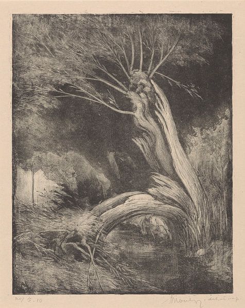 Simon Moulin, Split willow. The wounded, 1925 by Atelier Liesjes