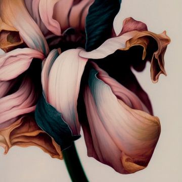 Fleurs composées en pastel sur Carla Van Iersel