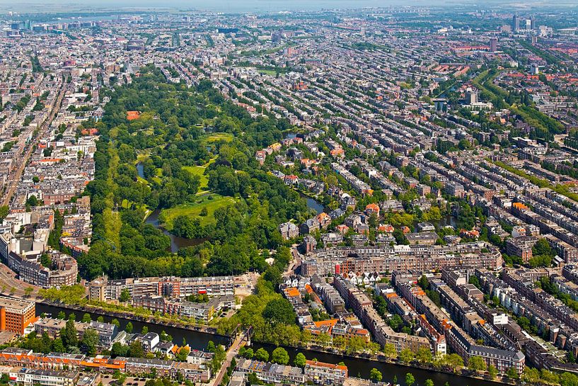 Photo aérienne Vondelpark à Amsterdam par Anton de Zeeuw