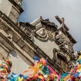 Senhor do Bonfim kerk in Salvador, Bahia, Brazilië van Castro Sanderson