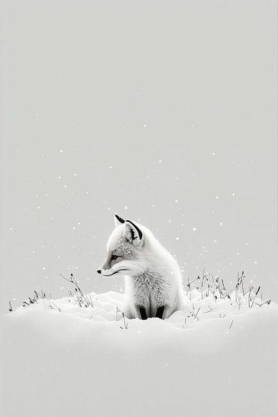 Little Snow Fox by Treechild