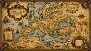 Tabvla Evropae: European Vintage Map