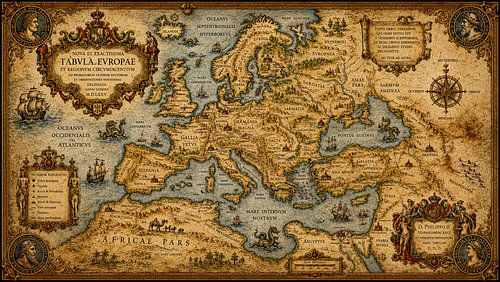 Tabvla Evropae: European Vintage Map