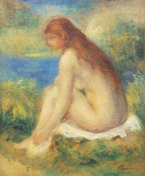 Zittende naakte vrouw, Pierre-Auguste Renoir