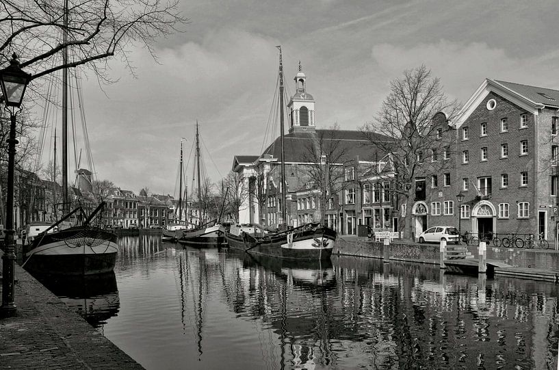 Schiedam - Vue de Lange Haven (s.w.) par Leo Huijzer