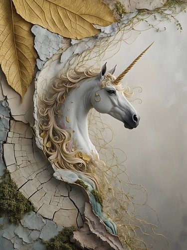 The Apparition in Weathered Gold