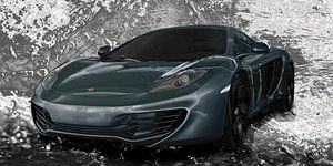 McLaren MP4-12C in special silver-blue
