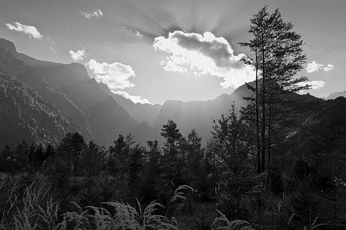 Cloud atmosphere in the mountains