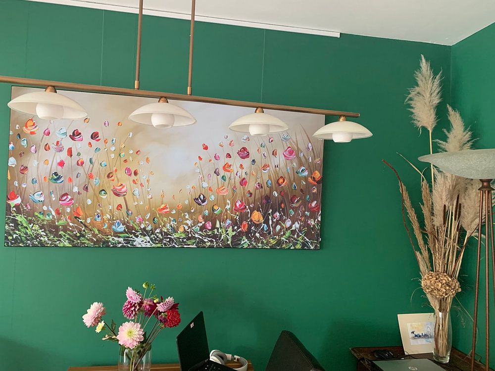 Fleurs colorées  par Gena Theheartofart 