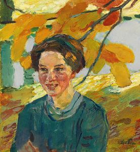 Leo Putz - Mädchenporträt (1914)
