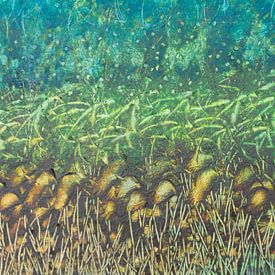 Abstract forms and structures in nature colours by Lisette Rijkers