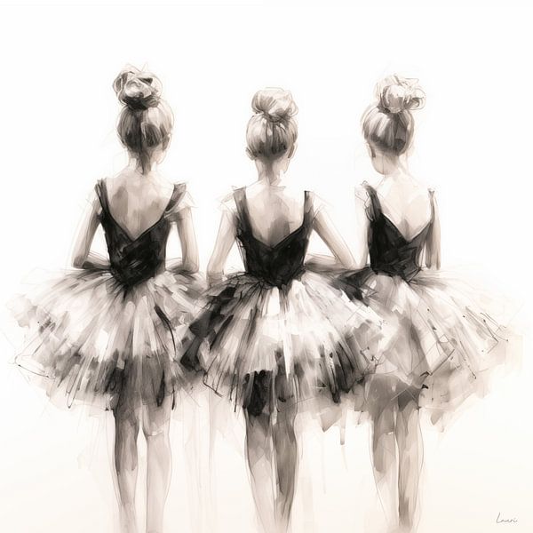 Three ballerinas by Lauri Creates
