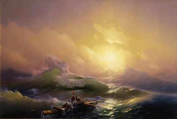 Hovhannes Aivazovsky, La neuvième vague - 1850 sur Atelier Liesjes