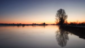 Guten Morgen Fluss Maas